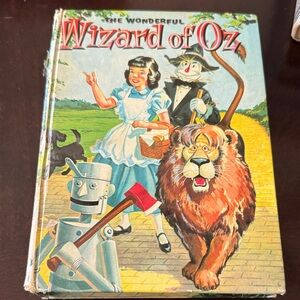 The Wonderful Wizard of Oz Hardcover Book-copyright 1957